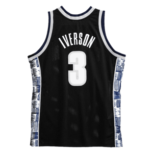 Mitchell & Ness Allen Iverson Georgetown Hoyas 1995-96 Black Swingman Player Jersey