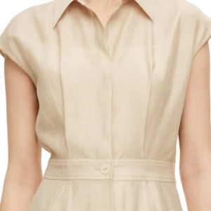 GOELIA Tencel Linen Midi Dress
