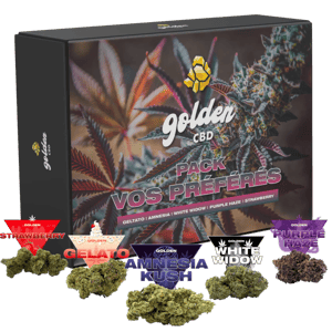 Golden CBD Pack Vos Pr&eacute;f&eacute;r&eacute;s