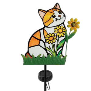 GreaterGood Pets & Angels Colorful Mosaic Solar Garden Stake Light
