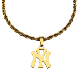 GRIS&Eacute; NYC New York Yankees 18k Gold Rope Chain Necklace