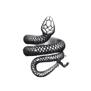 GTHIC Coiled Snake Stainless Steel Ring