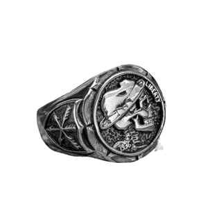 GTHIC 1936 Hobo Nickels Liberty Ring