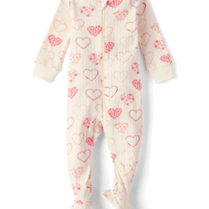 Gymboree Baby Girls Floral Heart Pointelle Pajamas