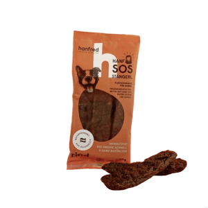 Hanfred SOS Stangerl mit Hanf &ndash; Rind 3er Pack