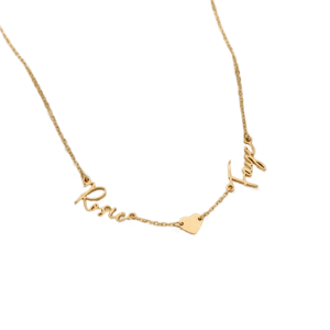 HBD Jewellery Double Name Necklace