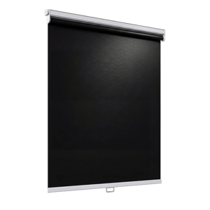 Hestia Blinds Black No-Drill Blackout Roller Shades