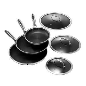 HexClad 6pc HexClad Hybrid Cookware Set