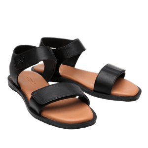 Hotic Women's Leather Flat Sandals