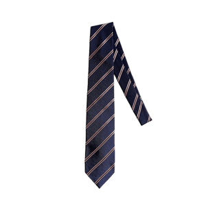 House of Huntington Drake's X Kingsman Eggsy Harry Navy Blue Pink Repp Tie