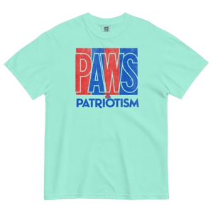 I'd Rather Be With My Dog Paws & Patriotism Uni T
