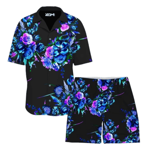 iEDM Midnight Garden Lounge Shirt and Shorts Combo