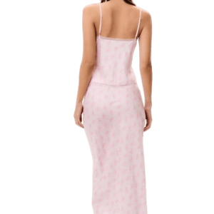 Jessie Boutique Castle Silk-Blend Floral Maxi Skirt