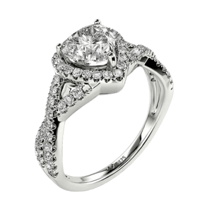 Jeulia Classic Heart Twist Ring