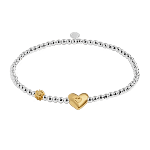 Joma Jewellery Birth Month A Little 'June' Bracelet in Silver and Gold Plating