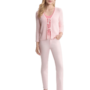 Jones New York Tie Front Quarter Sleeve Cardigan