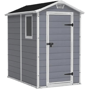 Wayfair Keter Manor 4 ft. W x 6 ft. D Apex Outdoor Garden Shed