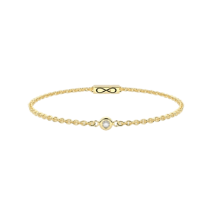 Kidult Golden steel infinity bracelet