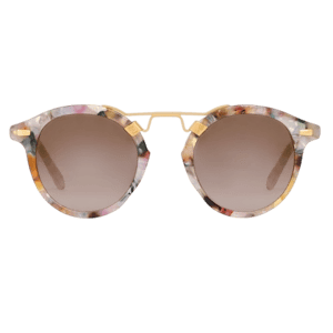 KREWE ST. LOUIS Gelato 24K Mirrored Sunglasses