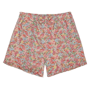 La Coqueta Coral Floral Girl Shorts