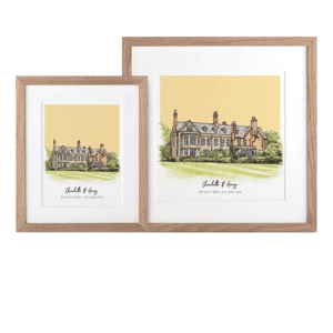 Letterfest Wedding Venue Colour Block Line Portrait