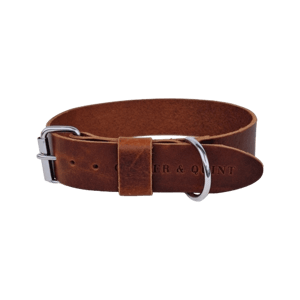 Lilo's Nature Brede leren halsband