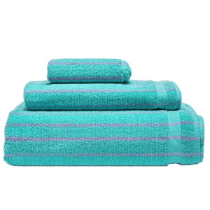 Lola & Veranda Pinstripes Bath Towel Bundle
