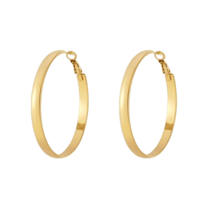 LOUIZ Gouden Hoop Oorbellen 5 cm