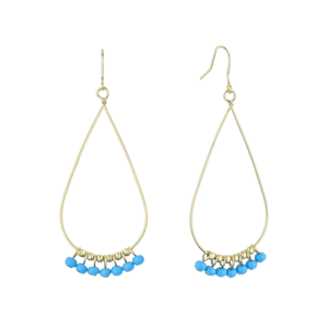 Loulerie Turquoise Bead Teardrop 