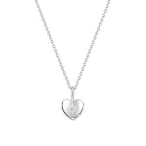 Lovelox Lockets Tiny Crystal Heart Urn Necklace