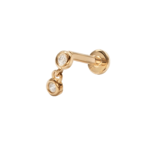 Loveweld Hinged Diamond Flat Back Stud