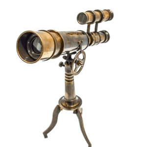 Lucasgift Antique Brass Telescope