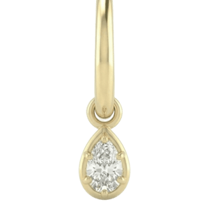 Pear Huggie Earrings