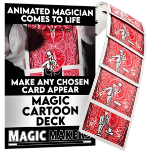 Magic Makers Magic Trick Cartoon Deck Bicycle Back