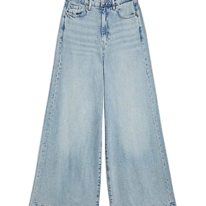 Marks & Spencer Lyocell Blend Wide Palazzo Leg Jeans