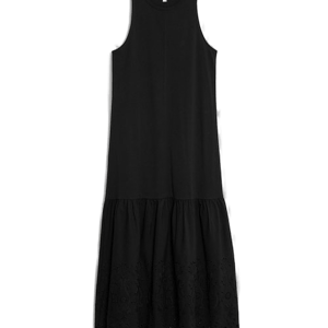 Marks & Spencer Pure Cotton Cutwork Midi Drop Waist Dress