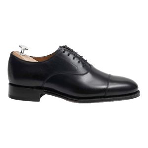 Meermin Black Calf Cap-Toe Oxford