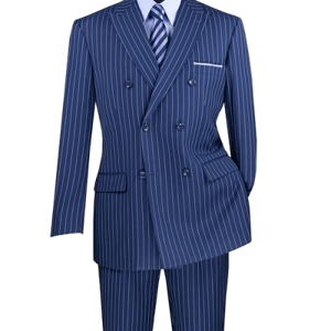 Mens Tuxedo USA Mens Double Breasted Gangster Six Button Suit in Black