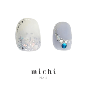 MICHIMALL くすみブルーネイル
