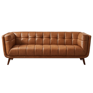 Mid In Mod Kano Cognac Leather Sofa