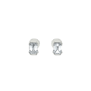 MIRAKI JEWELS Emerald Frame Studs