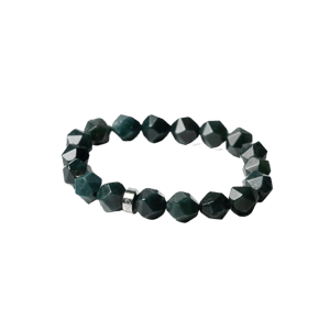 Montagne de Pierre Cut-Edge Moss Agate Bracelet