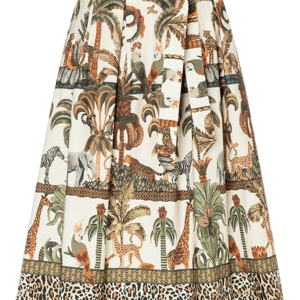 MORE & MORE Rock mit Jungle-Print