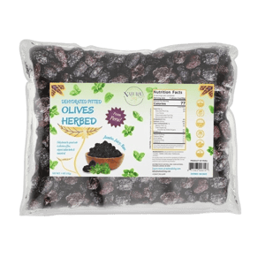 Natural Zing Organic Herbed Peruvian Botija Black Dried Olives