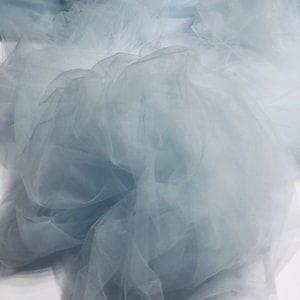 NY Designer Fabrics Baby Blue Italian Nylon Tulle Fabric