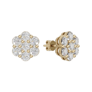 Omara Jewelry Klastrowe Kolczyki z Szlifem