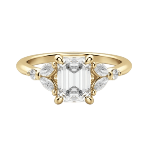Omara Jewelry Anillo de Compromiso Corte Esmeralda
