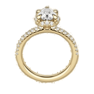 Omara Jewelry Anillo de Compromiso Corte Pera Novara