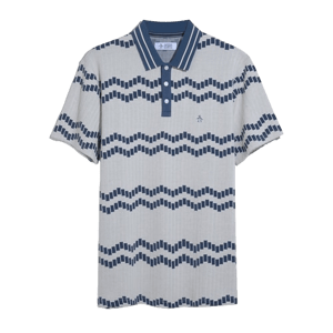 Original Penguin Jacquard Wavy Tiles Polo Shirt