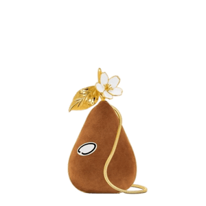 Oscar de la Renta Pear Minaudi&egrave;re in Suede